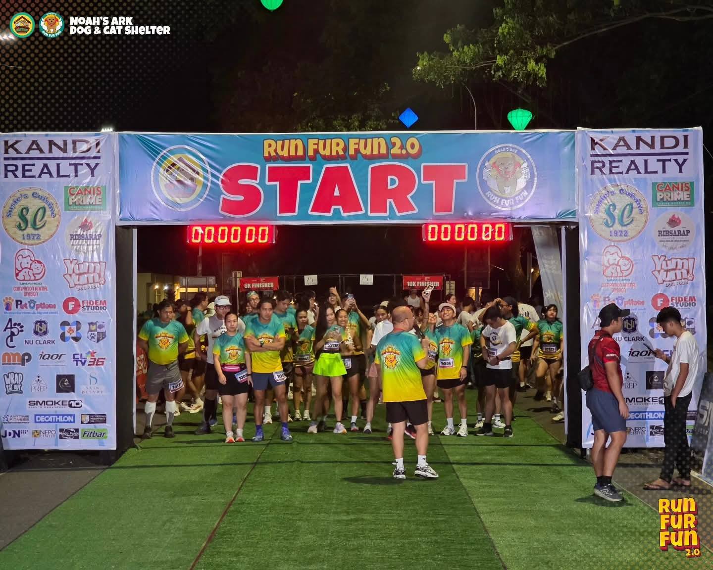 Group running during Fun Run